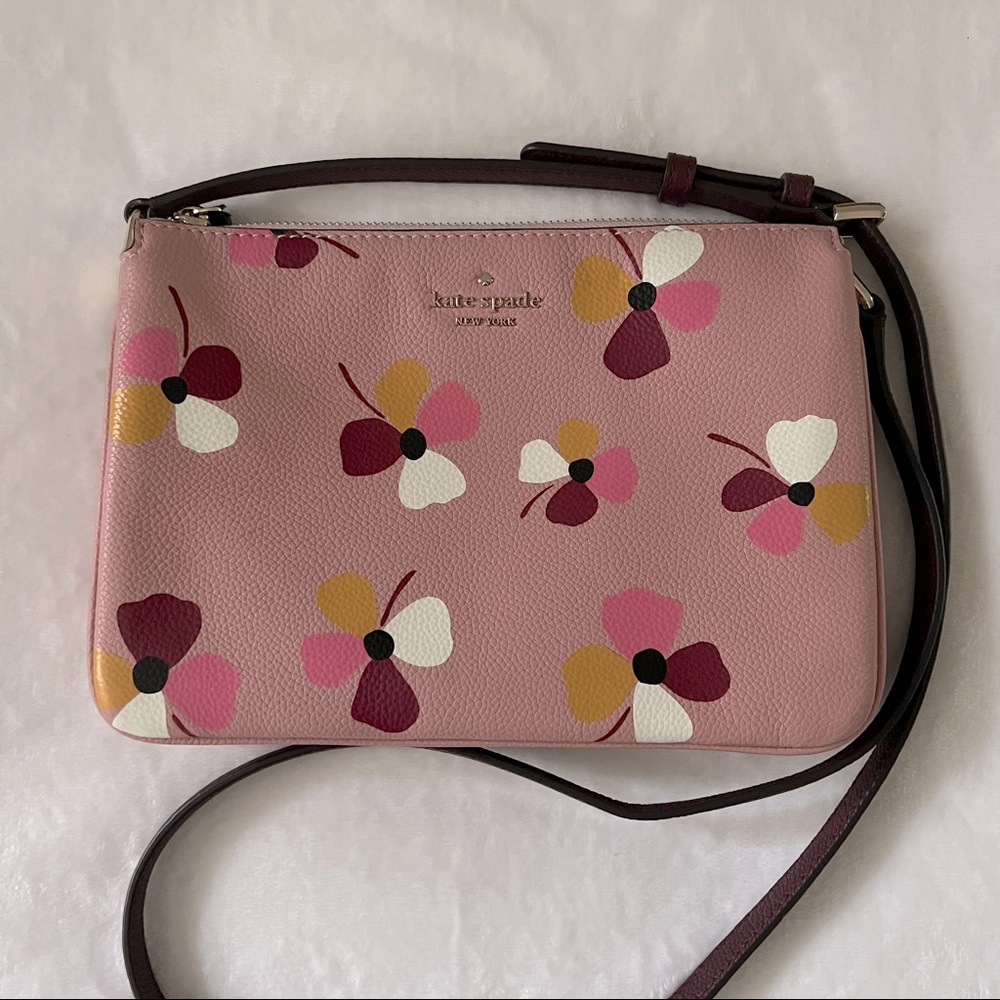 Kate Spade Jackson Dusk Buds Triple Gusset Crossbody